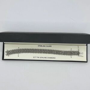 2cttw genuine Diamond Sterling silver 925 Macy’s bracelet